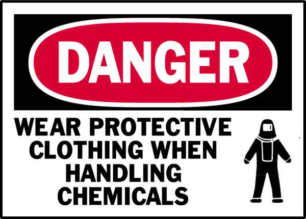 Danger Label, Instruction, 5 In. W, PK5, 86152