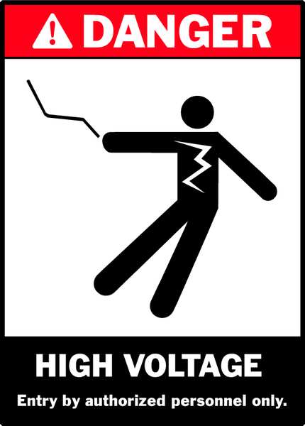 Danger Label, Instruction, 5 In. W, PK5, 86238