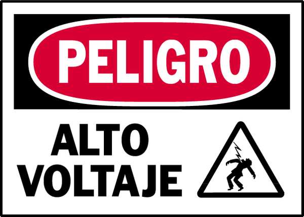 Danger Label, 3-1/2 In. H, 5 In. W, PK5