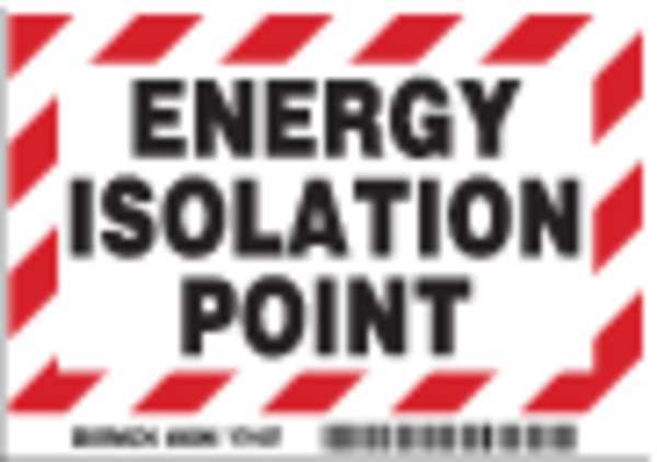 Machine/Equipment Label, English, PK5, 86246