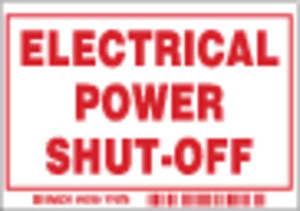 Machine/Equipment Label, English, PK5, 86199