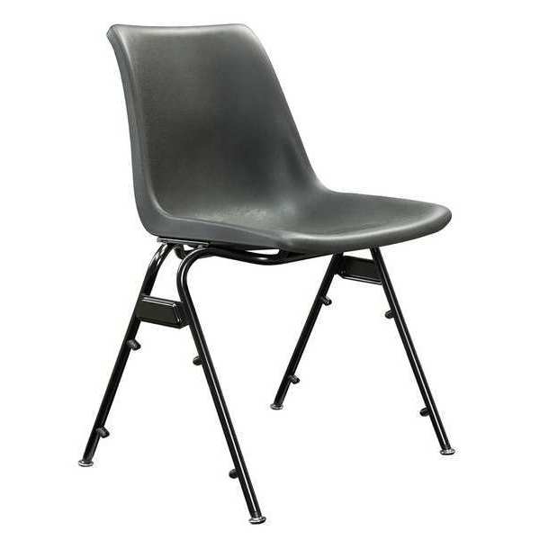 Stacking Chair Plastic Black
