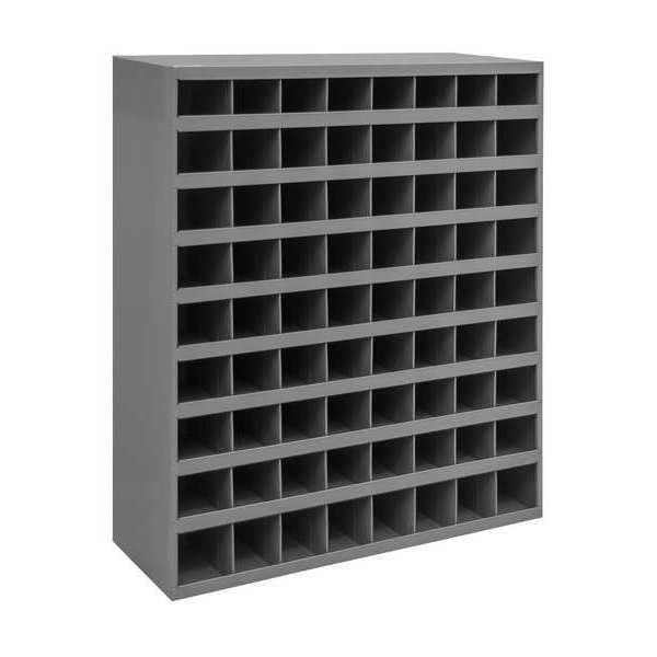Pigeonhole Bin Unit, 72 Bins, 33-3/4 x 12 x 42 In.