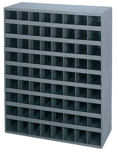 Pigeonhole Bin Unit, 72 Bins, 33-3/4 x 12 x 42 In.