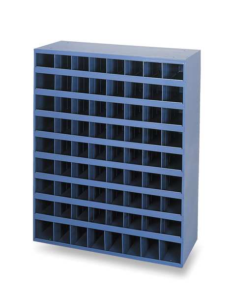 Pigeonhole Bin Unit, 72 Bins, 33-3/4 x 12 x 42 In.