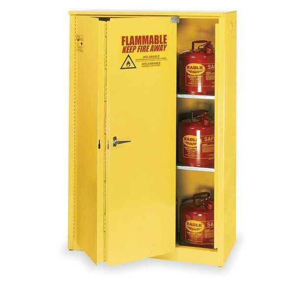 Flammable Safety Cabinet, 45 gal., Yellow