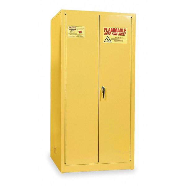 Vertical Drum Cabinet, 55 Gal., Yellow