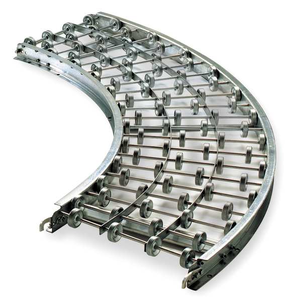 Skatewheel Conveyor, 90 Curve, 18in. W