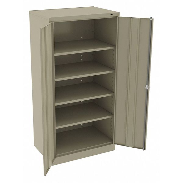 24 ga. ga. Steel Storage Cabinet, 36 in W, 72 in H, Stationary