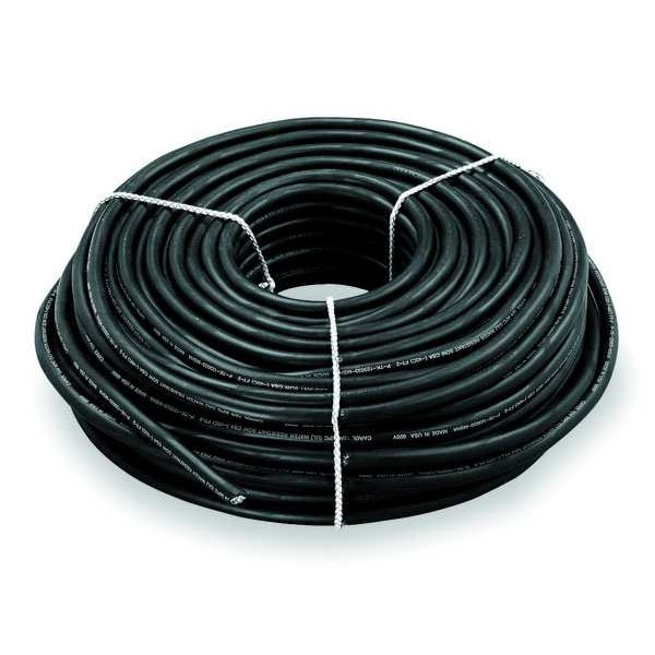10 AWG 3 Conductor Carolprene Portable Cord 600V 100 ft. BK
