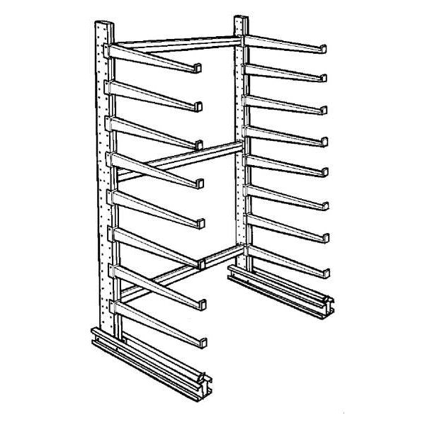 Starter Cantilever Rack, 1 Side, 12 ft. H