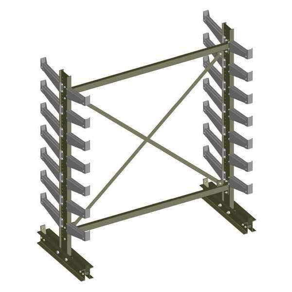 Starter Cantilever Rack, 2 Sides, 7 ft. H