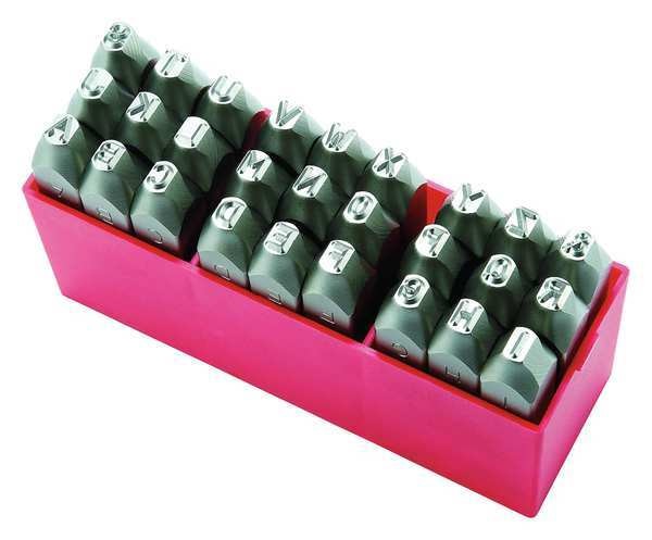Letter Set, 3/16 In. H, Steel
