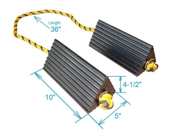 Airplane Chock, 5 1/8 In Depth