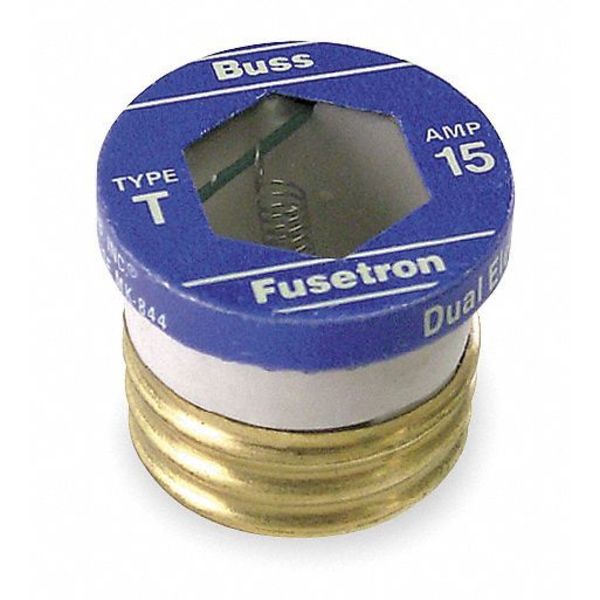 Plug Fuse, Time Delay, 9A, T Series, 125V AC, Not Rated
