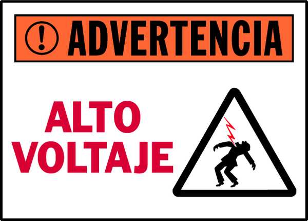 Machine/Equipment Label, Spanish, PK5