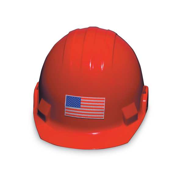 Hard Hat Label, 2-1/8 In. H, 4 In. W, PK5