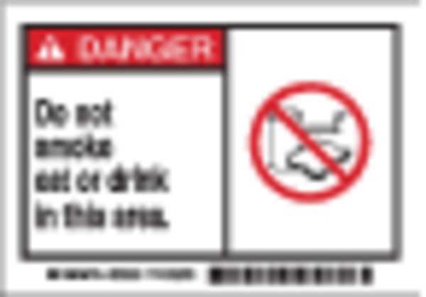 Danger Label, Instruction, 3-1/2 In. H, PK5, 86899