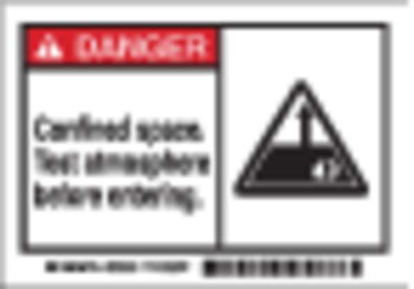 Danger Label, Instruction, 3-1/2 In. H, PK5, 86898