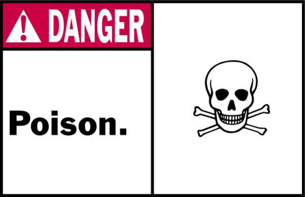 Danger Label, Instruction, 5 In. W, PK5
