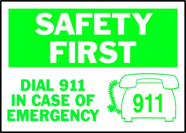 Safety Label, Information, 3-1/2 In. H, PK5, 86192