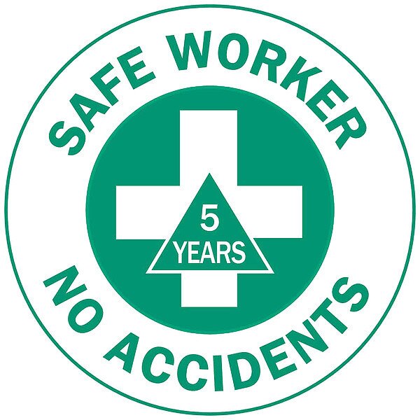 Hard Hat Emblem Label, PK4, 49553