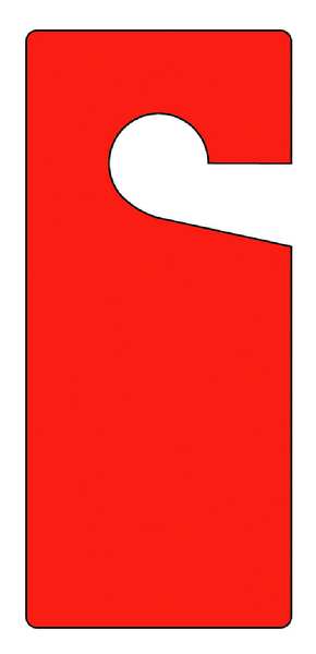 Blank Tag, 9 x 4 In, R, Plstc, PK10