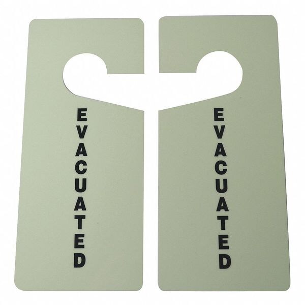 Door Knob Hanger Tag, 9 x 4 In, PK10
