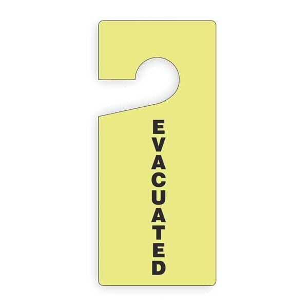 Door Knob Hanger Tag, 9 x 4 In, PK10