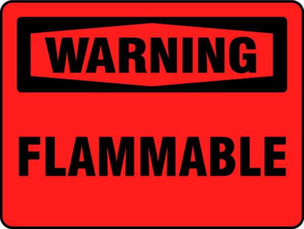 Warning Label, 3 1/2 in H, 5 in W, Polyester, Horizontal Rectangle, English, 20983LS