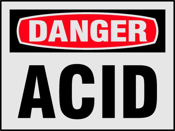 Danger Label, 3-1/2 In. H, 5 In. W, PK8