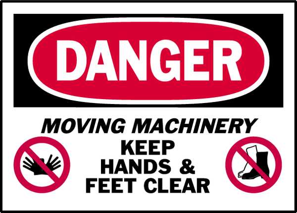 Danger Label, Instruction, 5 In. W, PK5, 86276