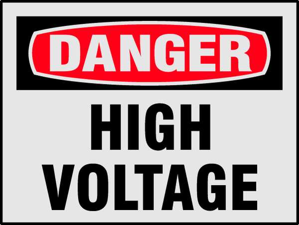 Danger Label, Electrical Hazard, PK8, 21006LS