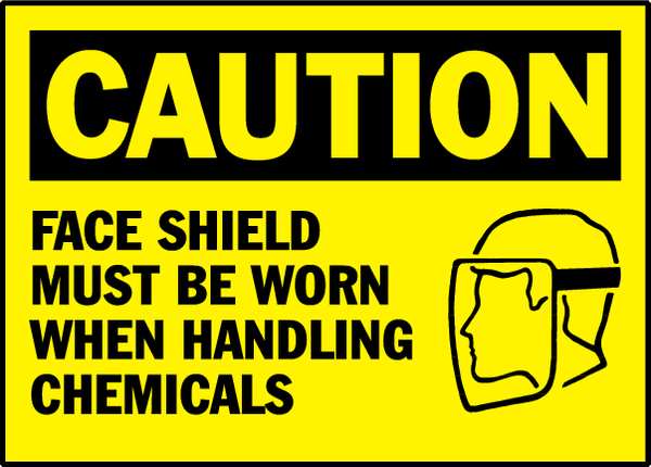 Equipment Label, Black/Yellow, PK5, 86181