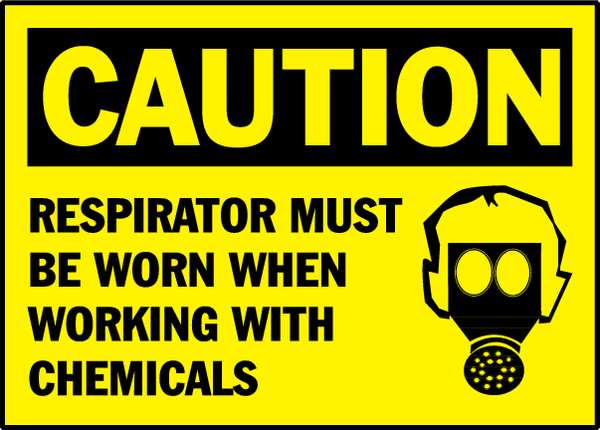 Caution Label, 3-1/2 In. H, 5 In. W, PK5, 86185