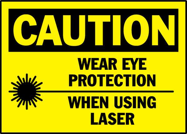 Caution Label, Black/Yellow, PK5