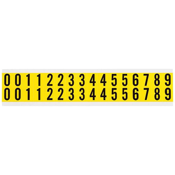 Carded Numbers, 0 Thru 9, 3/4 In. H