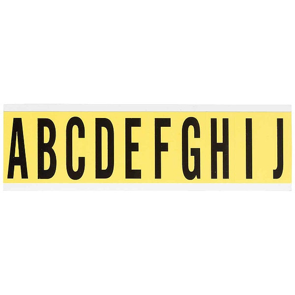 Carded Letters, A Thru J, 2-1/4 In. H, PK10
