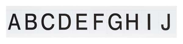 Carded Letters, A Thru Z, 1-1/2 In. H, PK25