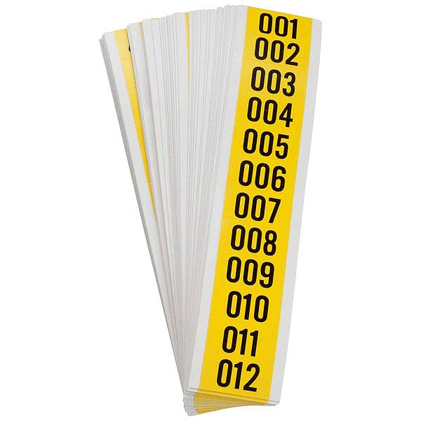 Carded Numbers, 001 Thru 999