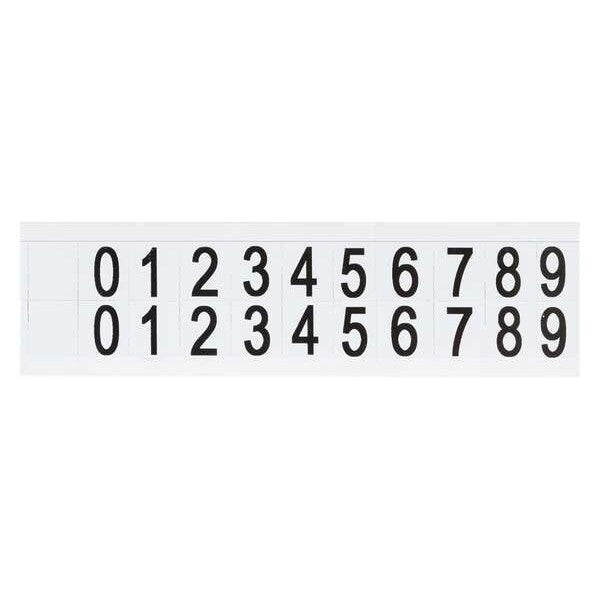 Carded Numbers, 0 Thru 9, 3/4 In. H, PK25