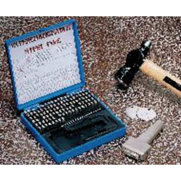 Steel Type Marking Kit w/ Holder, 3/16in