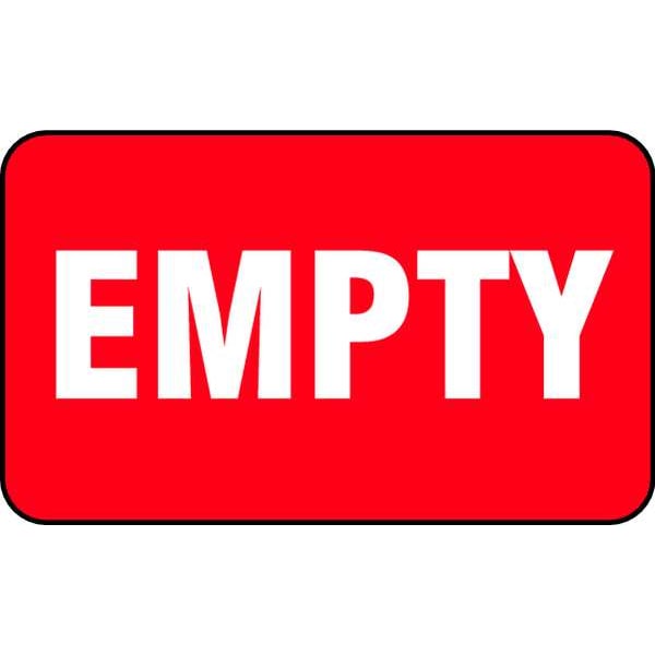 Gas Cylinder Label, 3 In. H, 5 In. W, PK10, 60307
