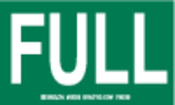 Gas Cylinder Label, 3 In. H, 5 In. W, PK10, 60308