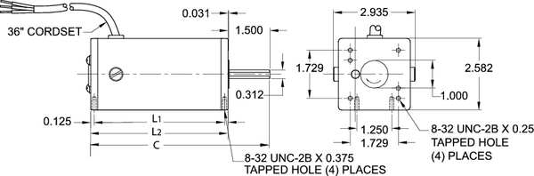 DC Motor, PM, TENV, 1/27 HP, 1800 rpm, 90VDC
