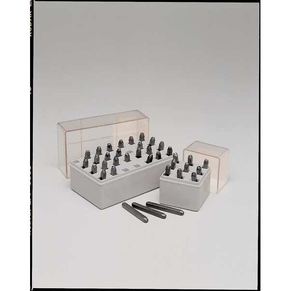 Letter Set, 1/8 In. H, Steel