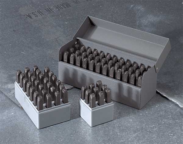 Letter Set, 1/4 In. H, Steel