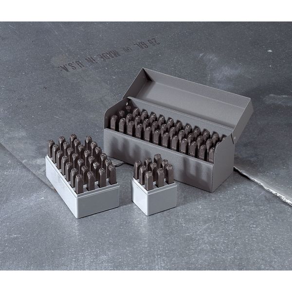 Number Set, 3/8 In. H, Steel
