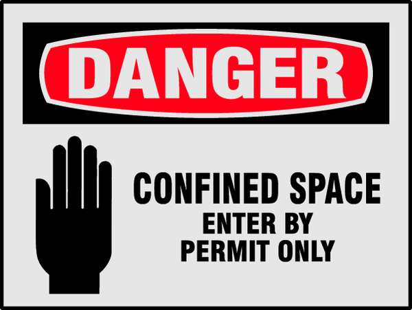 Danger Label, 3-1/2 In. H, 5 In. W, PK8, 27417LS