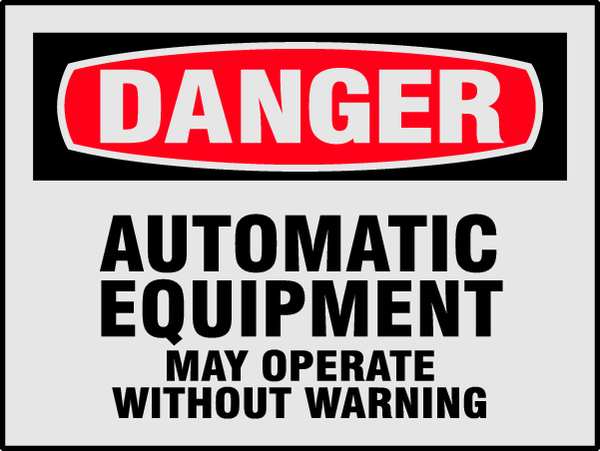 Safety Label, 3-1/2 In. H, 5 In. W, PK8